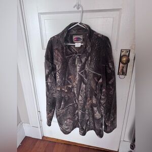 Men's Camo Zip-Up Sweater